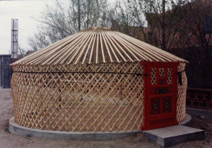 Kühlen Sie aufblasbares Haube Mongolian Yurt-Zelt-langlebiges Gut mit erträglichem Gewicht 200kg ab