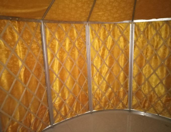 Gemaltes Stahlrahmen Mongolian Yurt-Zelt/rundes Zelt Yurt mit Bambusstruktur
